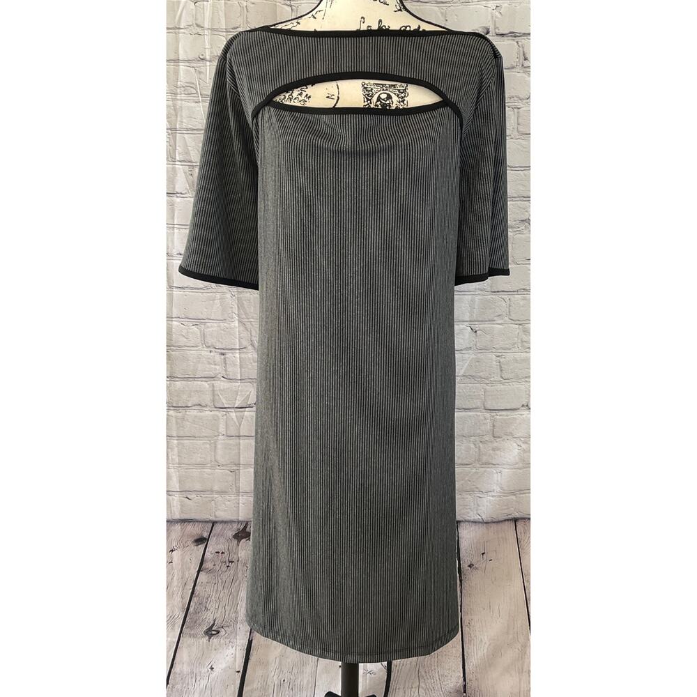 Avenue Women’s Pinstripe Sheath Dress (Size 26/28)